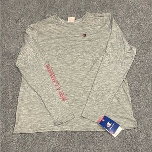 Champion Gray Athletic Long Sleeve Shirt Men’s XL